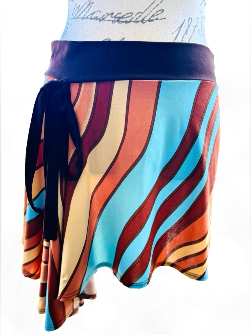Swim Cover-up | Asymmetrical Faux Wrap Mini-Skirt
Large
Like New / Never Worn